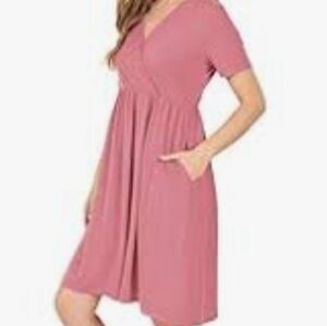 Torrid Pink Short Sleeve Dress